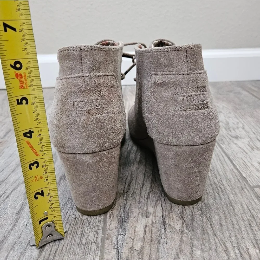 Toms Kala Suede Wedge Ankle Boots
